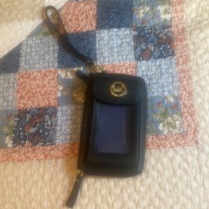 Michael Kors wallet with attached phone carrier
